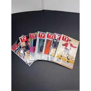 Elvis Presley TVGuide Magazine Lot 7 Special Editions Hologram 2001 2002 Forever
